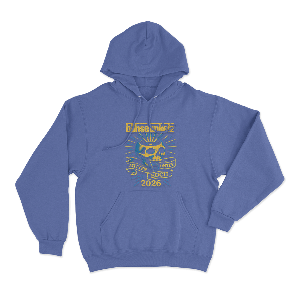 Böhse Onkelz Mitten Unter Euch 2026 Unisex Hoodie Blue Bohse Onkelz Mitten Unter Euch 2026 Unisex Hoodie Blue